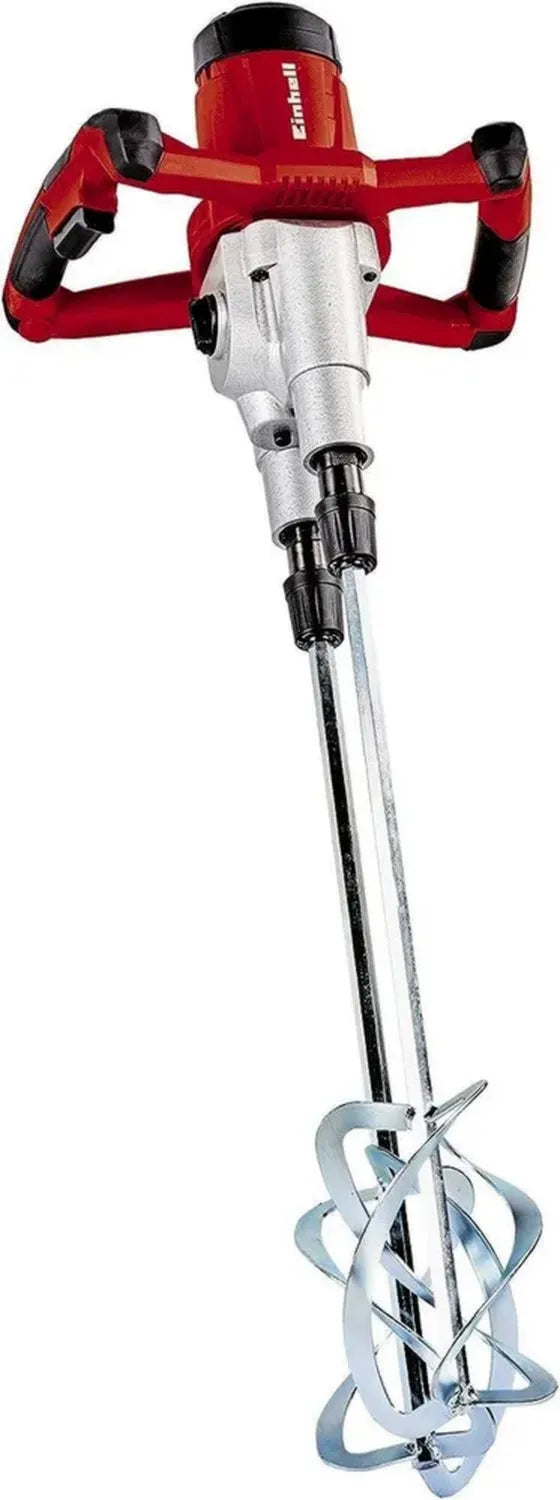 Einhell Mörtelrührgerät TE-MX 1600-2 CE Twin, 1600W, Zweigang, gegenläufig, dynamische Geschwindigkeitsregelung, Hex-Aufnahme, inklusive 2 Rührer für 120 mm Mörtel