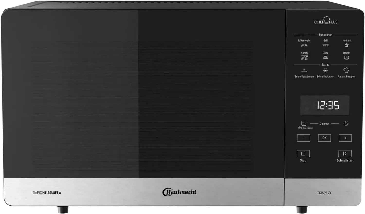 Bauknecht MW 59 MB Mikrowelle mit Grillfunktion, 25L, freistehend, Schwarz