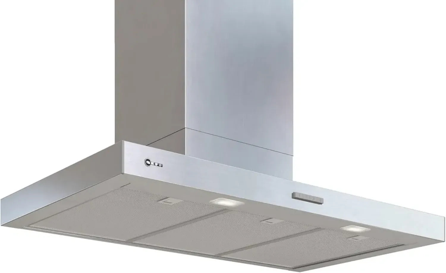 NEFF Dunstabzugshaube 90 cm, energiesparender Motor, Dual-Filtersystem, 3 Leistungsstufen, spülmaschinengeeignete Metallfilter
