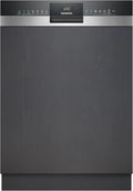 Siemens SN53ES04TE iQ300, 60 cm Teilintegrierter Geschirrspüler, varioSpeed Plus, autoOpen Dry, Besteckkorb, Programm-Assistent, Edelstahl
