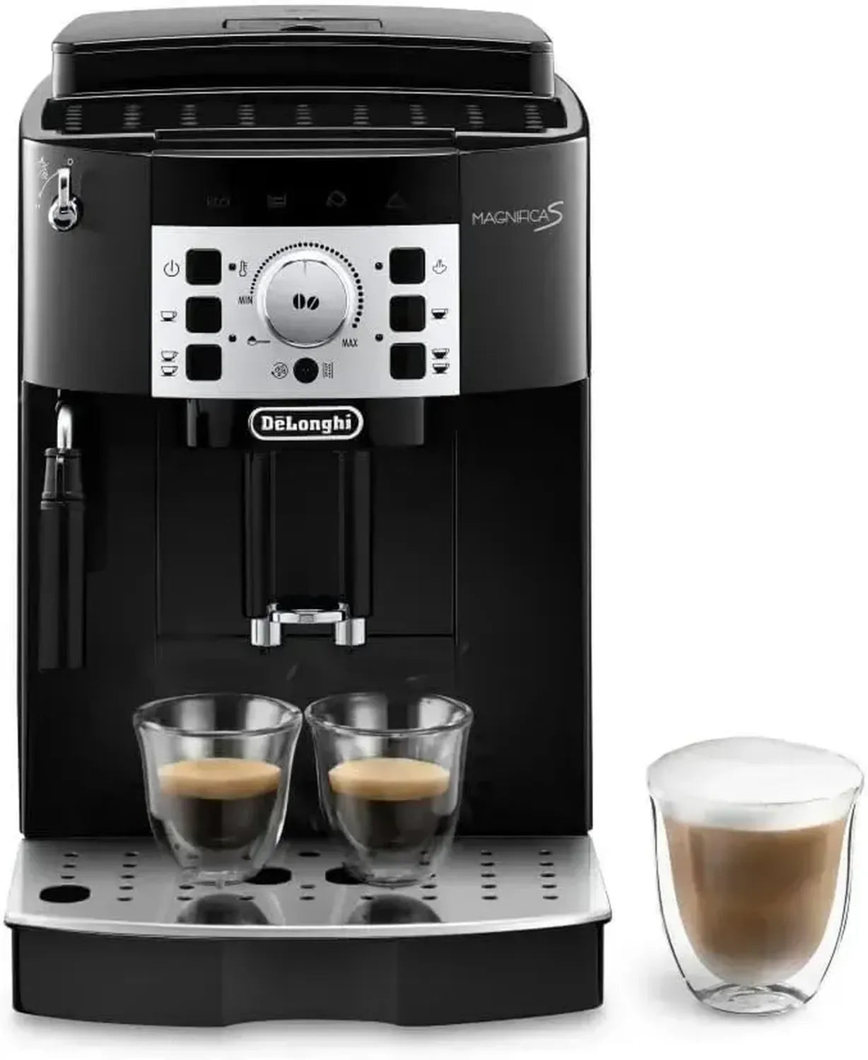 De'Longhi Magnifica S: Vollautomatische Kaffeemaschine mit Aromawahl, Milchschaumdüse und Zweitassentaste