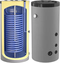 300L Indirekt beheizter Warmwasserspeicher mit Wärmetauscher - Obenanschlüsse - Seitliche Zirkulation
