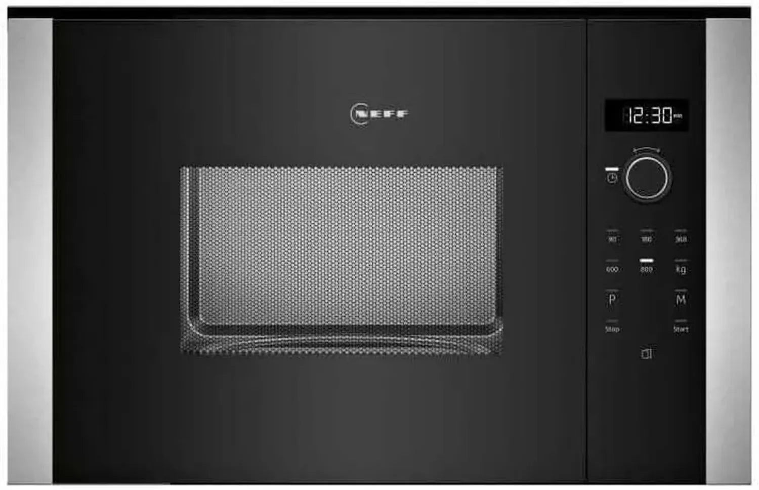 NEFF N50 Einbau-Mikrowelle, Edelstahl, 20 L, 800 W, kompakte Größe
