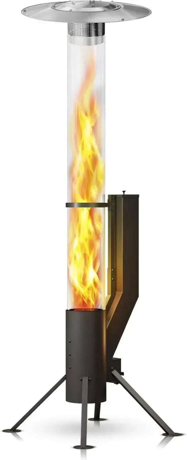 Premium Terrassenheizstrahler XXL mit Pelletsystem für Gastronomie & Events – Über 2m hoch, ideal für Garten & Hotellerie