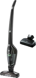 AEG CX7-2-45MÖ Akku-Staubsauger mit Elektrobürste, 2in1, 50% recyceltes Material, beutellos, 45 Minuten Laufzeit, LED-Licht, freistehend, schwarz