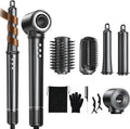 5-in-1 Ionen-Haartrockner mit Auto-Lockenstab, Volumen- und Glättbürste, Multifunktionaler Styler für schnelles Trocknen