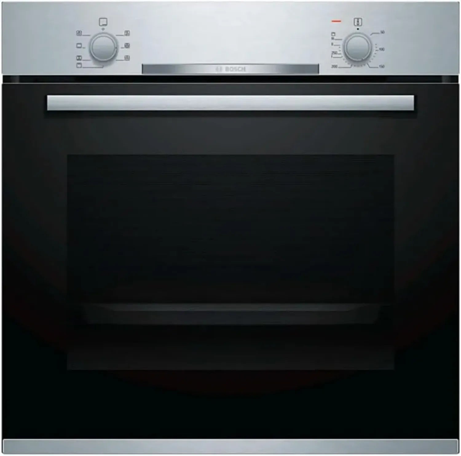 BOSCH HBA510BR0 Multifunktionsofen, 71L, 3400W, Edelstahl, Schwarz