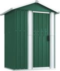 Metall Geräteschuppen Grün 126x98x177 cm Modell Gartenhaus