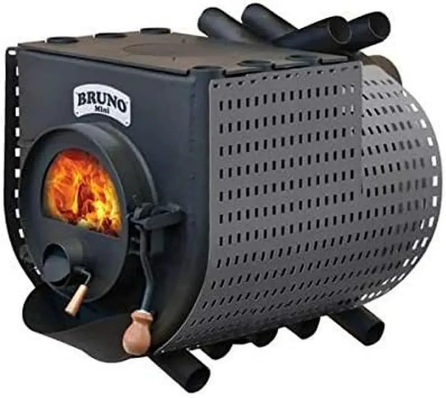 Bruno Mini III Werkstattofen mit Kochfeld - 12 kW - Effizienzklasse A - Zugelassen in DACH