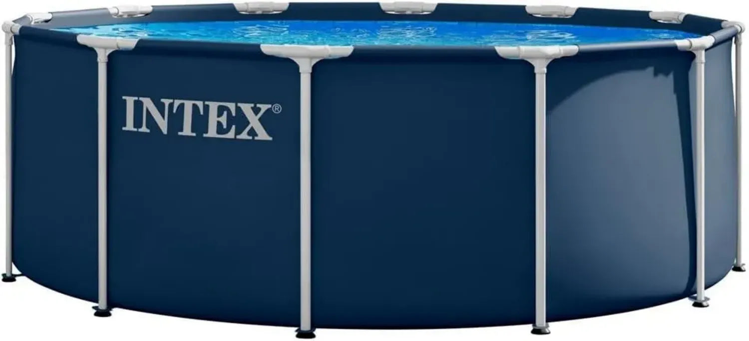 Intex 3.66m x 1.22m Marineblau Metallrahmen-Pool-Set mit Leiter
