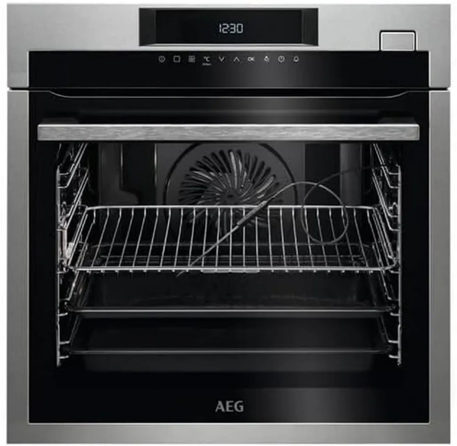 AEG BSE682020M Dampfbackofen mit SteamBoost, Multidampffunktion, Kernsensor, Touch-Bedienung, Grill, Uhranzeige, A+ Effizienz, Edelstahl Anti-Fingerprint
