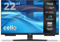 Cello 22 Zoll Smart LED-TV mit Tizen OS, Gaming Hub und Triple Tuner, perfekt für Küche und Schlafzimmer