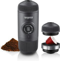 WACACO Nanopresso Tragbare Espressomaschine mit NS-Adapter für Nespresso Kapseln und gemahlenen Kaffee, Manuelle Reise-Kaffeemaschine fürs Camping