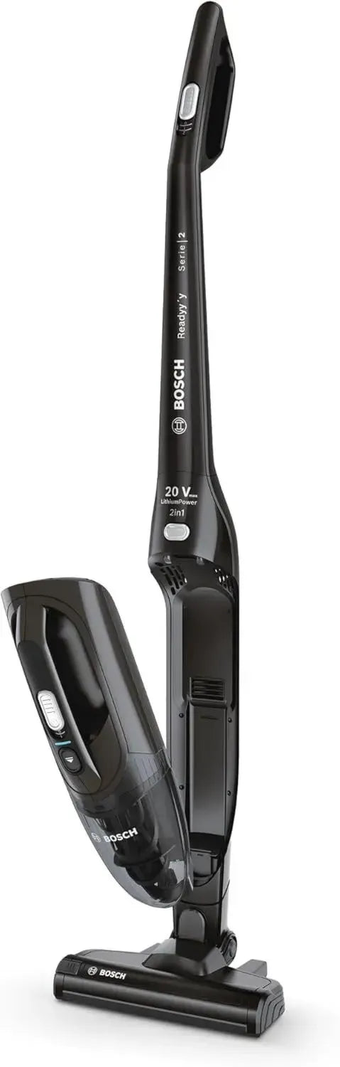 Bosch Kabelloser 2in1 Akku-Staubsauger Serie 2, 20Vmax, leistungsstark, abnehmbares Handgerät, lange Laufzeit, schwarz