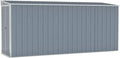Wetterfeste Gartenhütte 118x382x178 cm: Fahrradunterstand & Geräteschuppen in Grau