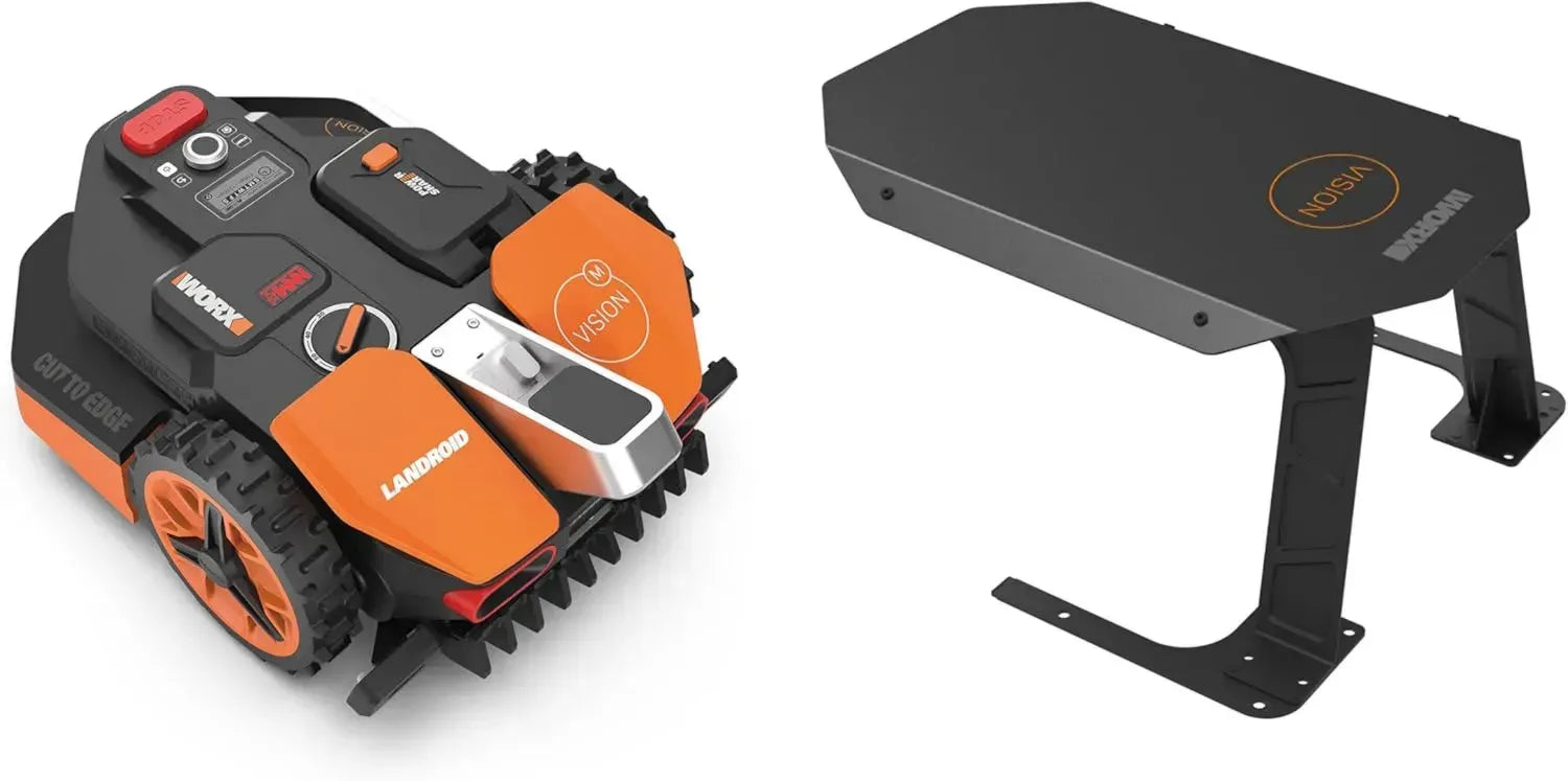 WORX Landroid Vision M800 Mähroboter Set mit intelligenter Navigation und Schutzgarage