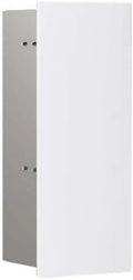 emco Asis Pure Unterputz WC-Modul mit glasiger Front, Schrankmodul für elegantes Bad, Weiß Matt