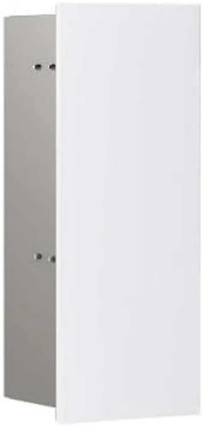 emco Asis Pure Unterputz WC-Modul mit glasiger Front, Schrankmodul für elegantes Bad, Weiß Matt