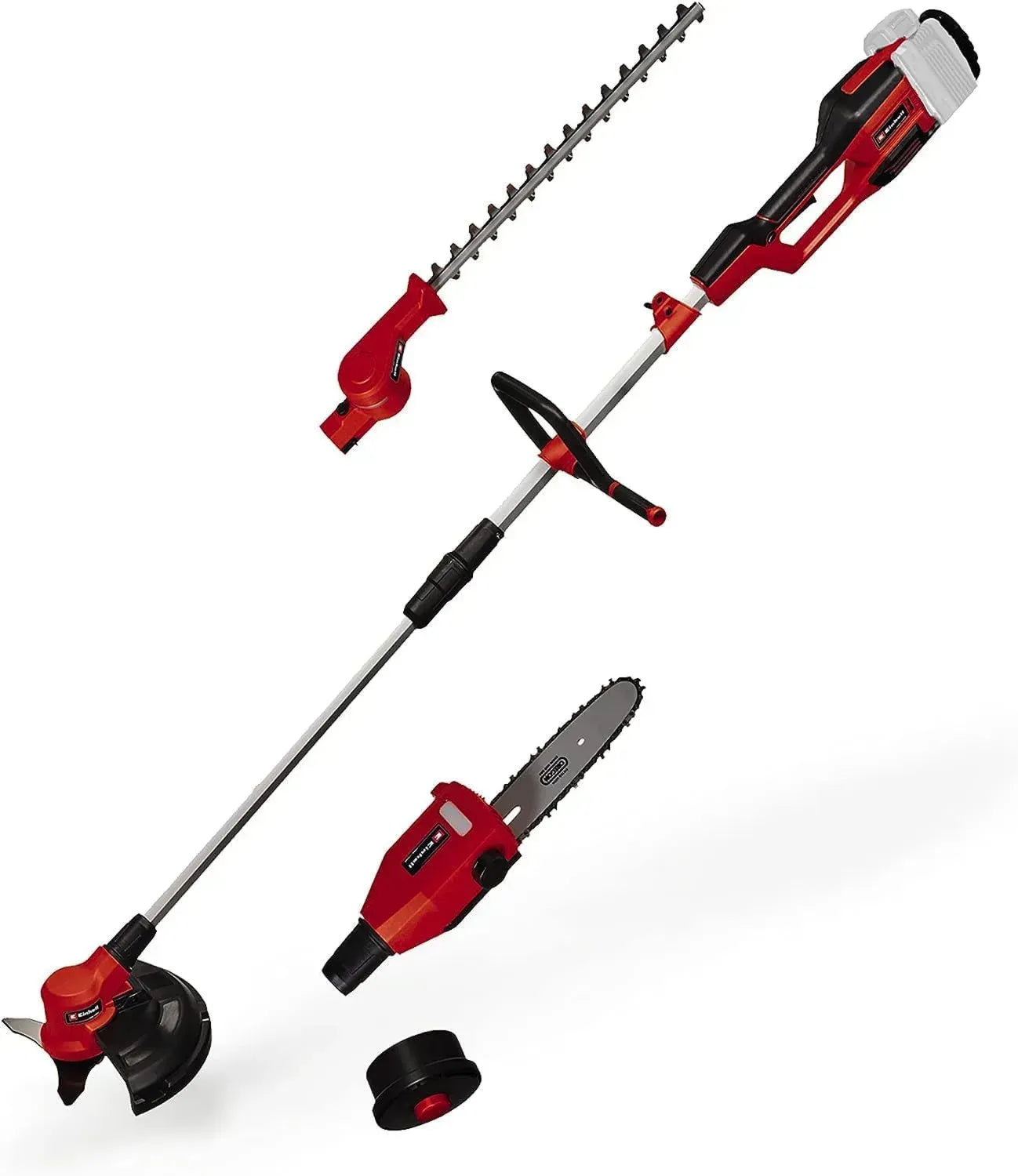 Einhell 4-in-1 Akku-Werkzeug GE-LM 36/4 Li-Solo Power X-Change (Heckenschere, Kettensäge, Trimmer, Motorsense, ohne Akku/Ladegerät)