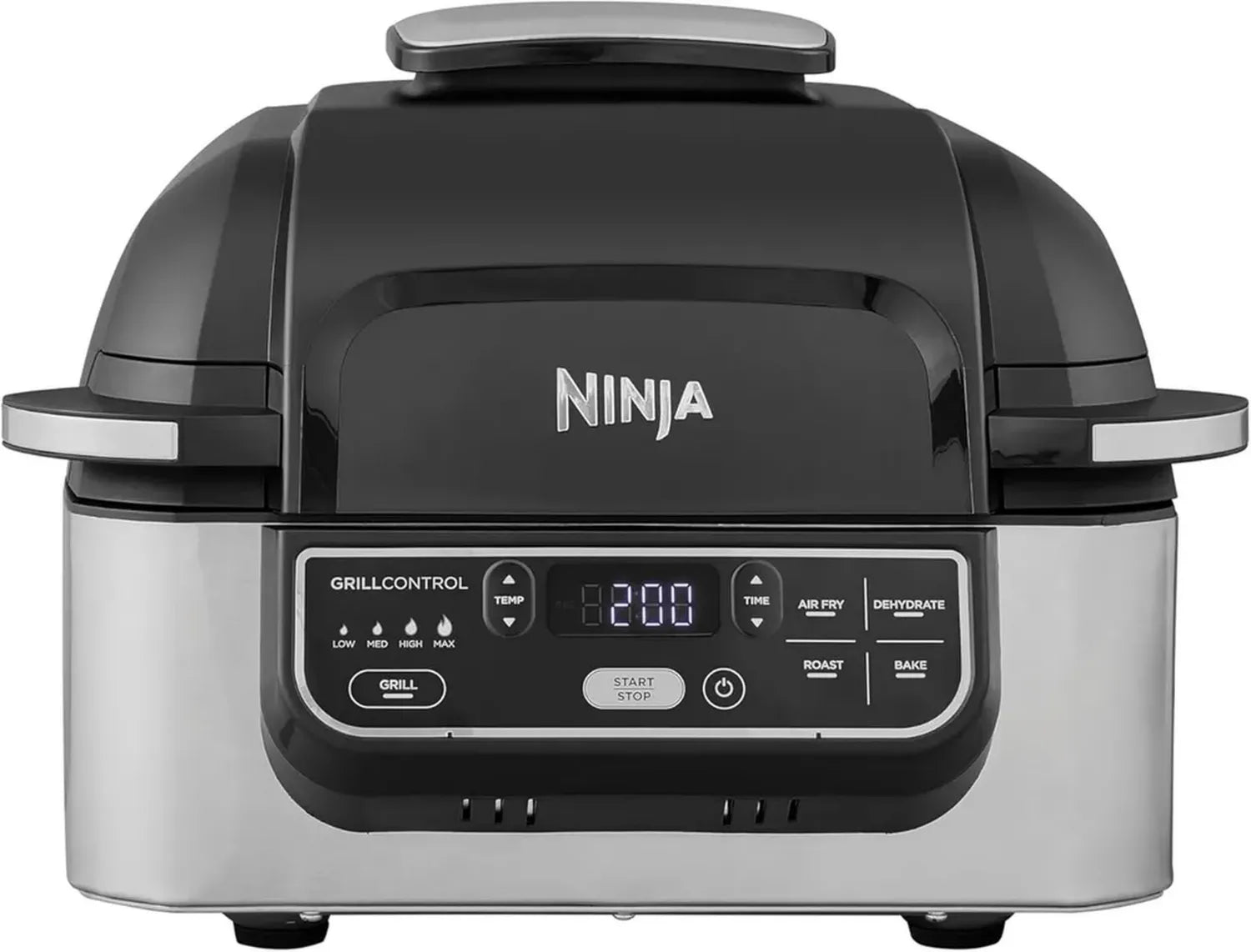 Ninja Foodi 5,7L Heißluftfritteuse & Grill, 5-in-1, spülmaschinenfest, Schwarz/Silber