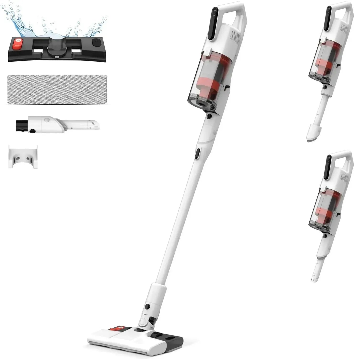 Kabelloser Deerma Staubsauger mit Wischfunktion, ideal für Tierhaare und alle Bodenarten, lange Akkulaufzeit