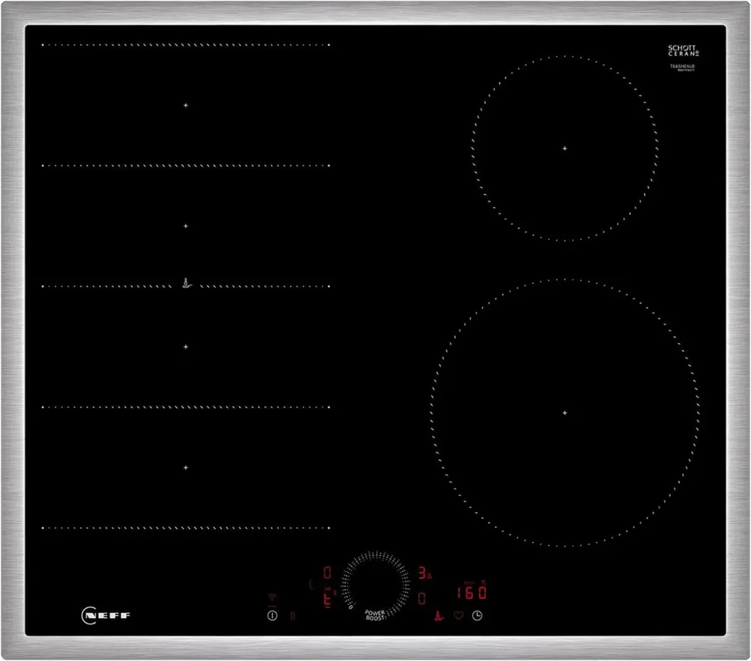 NEFF N70 Induktionskochfeld 60cm, TwistTouch & FlexInduktion, Home Connect, Smart Hood, Schwarz