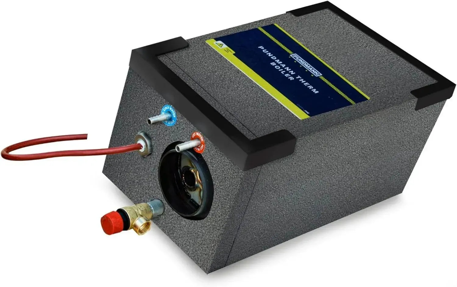 PUNDMANN 6L Warmwasserbereiter für Wohnmobil & Camping, elektrisch oder Standheizung, 230V/500W