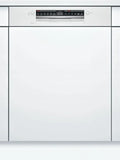 Bosch Serie 4 integrierter Geschirrspüler, 60 cm, leiser Betrieb, Besteckkorb, ExtraTrocken-Funktion, Rackmatic-höhenverstellbar