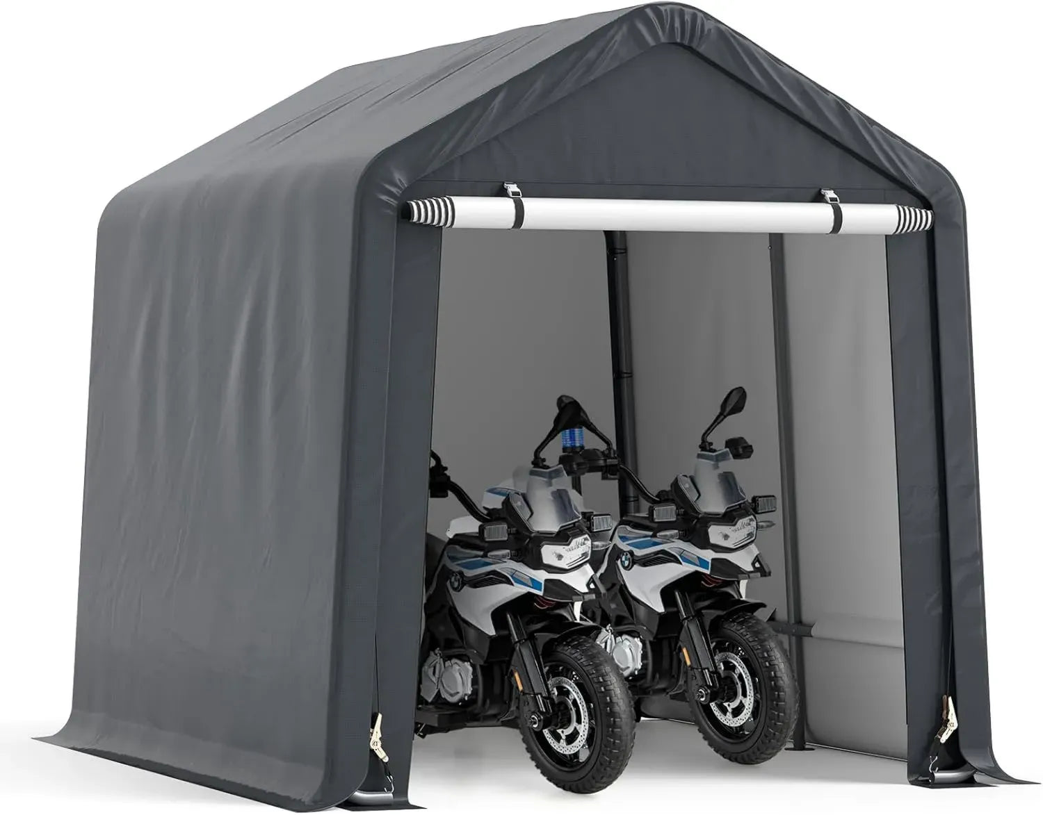 Wetterfeste Zeltgarage mit Metallrahmen, 195x240x214cm, ideal als Fahrradunterstand und Lagerlösung