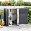 Metall Gerätehaus für Gartengeräte, 225x89x161 cm, anthrazit