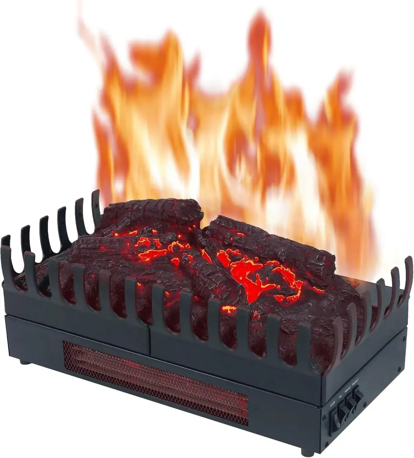 ELEKTRISCHER KAMIN MIT HEIZELEMENT UND FLAMMENEFFEKT FÜR WOHNZIMMER