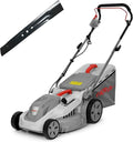 Elektrischer Rasenmäher 1600W, 38cm Schnittbreite, Höhenverstellung 30-75mm, Ersatzmesser inklusive