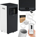 Tragbare Klimaanlage 10000 BTU mit Abluftschlauch und WiFi-Steuerung, geeignet für Räume bis 29 m²