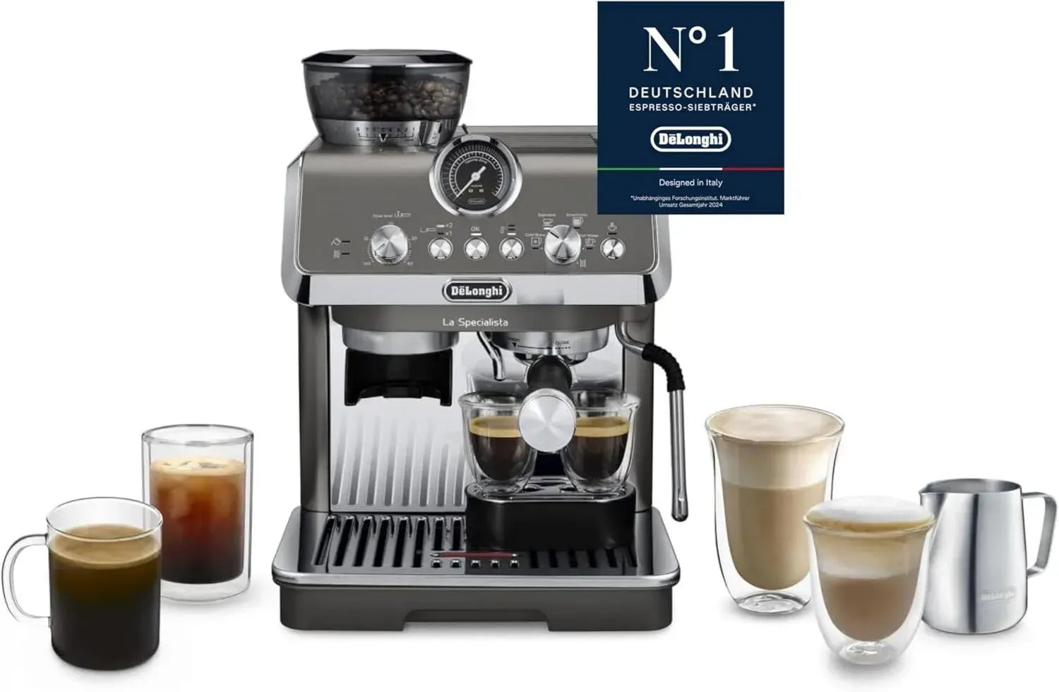 De'Longhi La Specialista Arte Evo: Siebträgermaschine mit Cold Brew & Barista-Kit