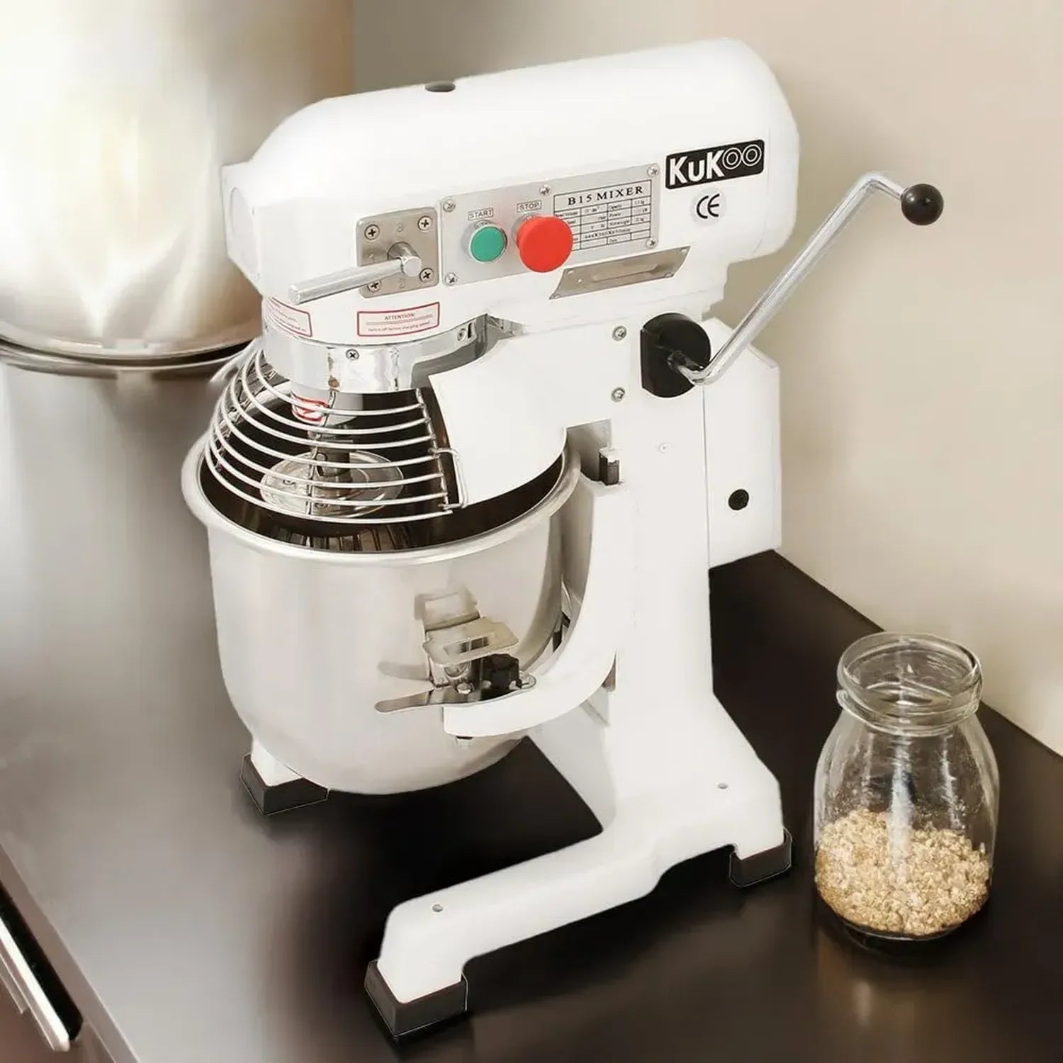 KuKoo 15L Professionelle Planetenrührmaschine mit 3 Geschwindigkeiten