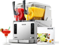 VEVOR 2 x 3 L Slush-Maschine, 450 W Eisbereiter mit Selbstreinigung, Ideal für Margaritas, Frappés und Shakes