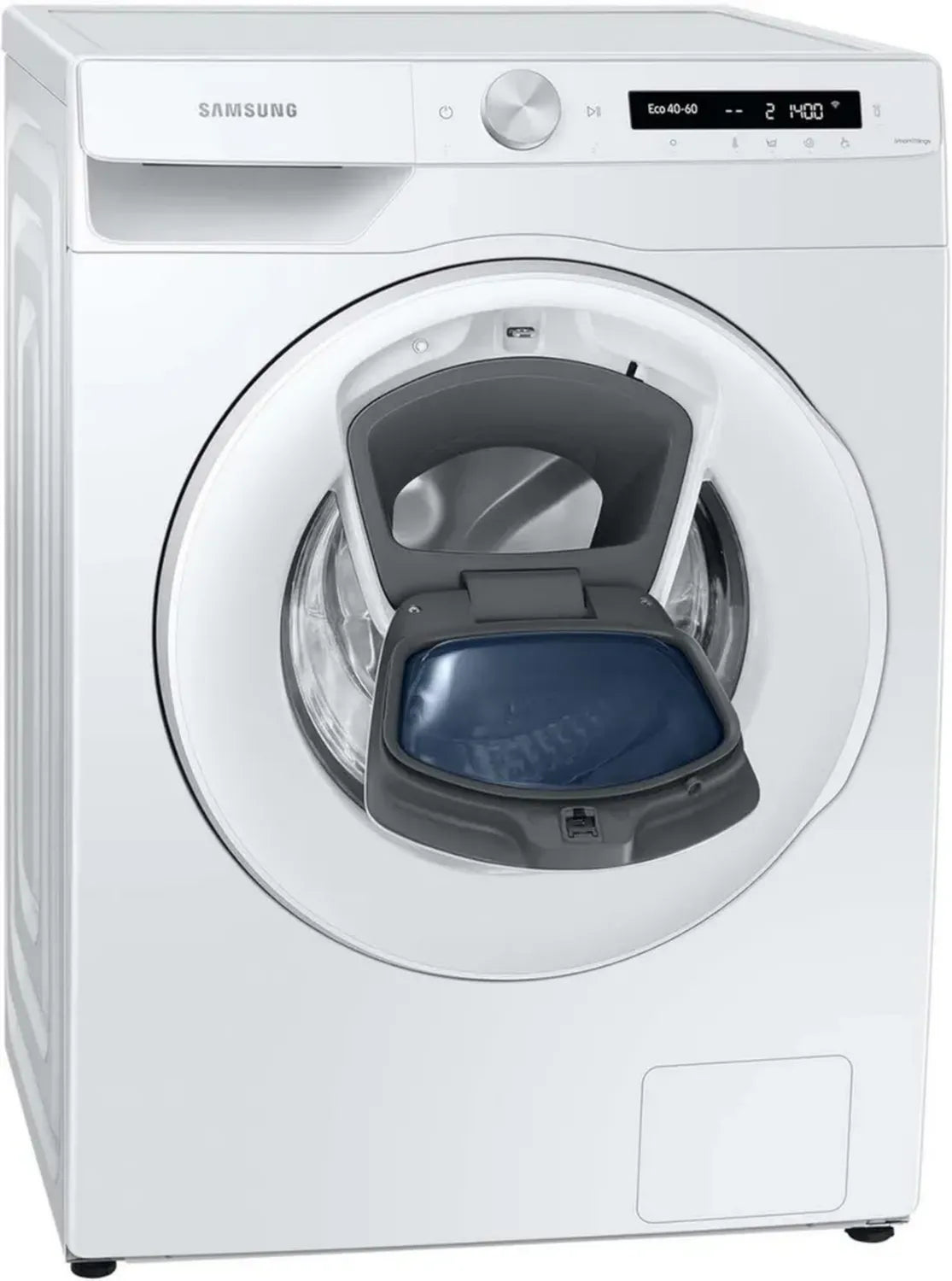 Samsung 8 kg Waschmaschine mit Ecobubble und AddWash, 1400 U/min, WiFi-Steuerung, Hygiene-Dampf, Weiß