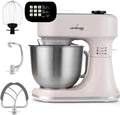LEHMANN Multifunktionale Küchenmaschine, 1500W, 12 Stufen, Fermentations- und Heizfunktion, Waage & Timer, 5L Schüssel, Beige