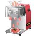 VEVOR 850W Profi-Fleischschneider, 250 kg/Stunde Aufschnittmaschine, 3,5 mm Schnittstärke, 90x90 mm Klinge, Wurst- und Gemüseschneider