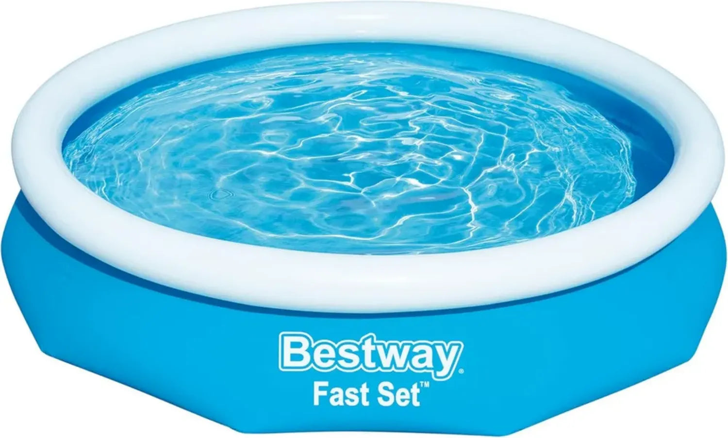 BESTWAY Fast Set Pool 305x76 cm, aufblasbar ohne Pumpe