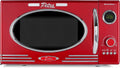 Retro Mikrowelle mit Grill, 23L, rot, 900W, Multifunktion