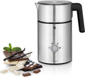 WMF Lono Elektrischer Milch- und Schokoladenaufschäumer, 150-500 ml, kabelloser Edelstahlbehälter, für heißen, kalten Milchschaum und heiße Schokolade