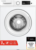 Telefunken 7kg Frontlader Waschmaschine, 1400 U/Min, Energieklasse A, Inverter-Motor, AquaStop, 15 Programme, LED-Display, Kindersicherung, Weiß