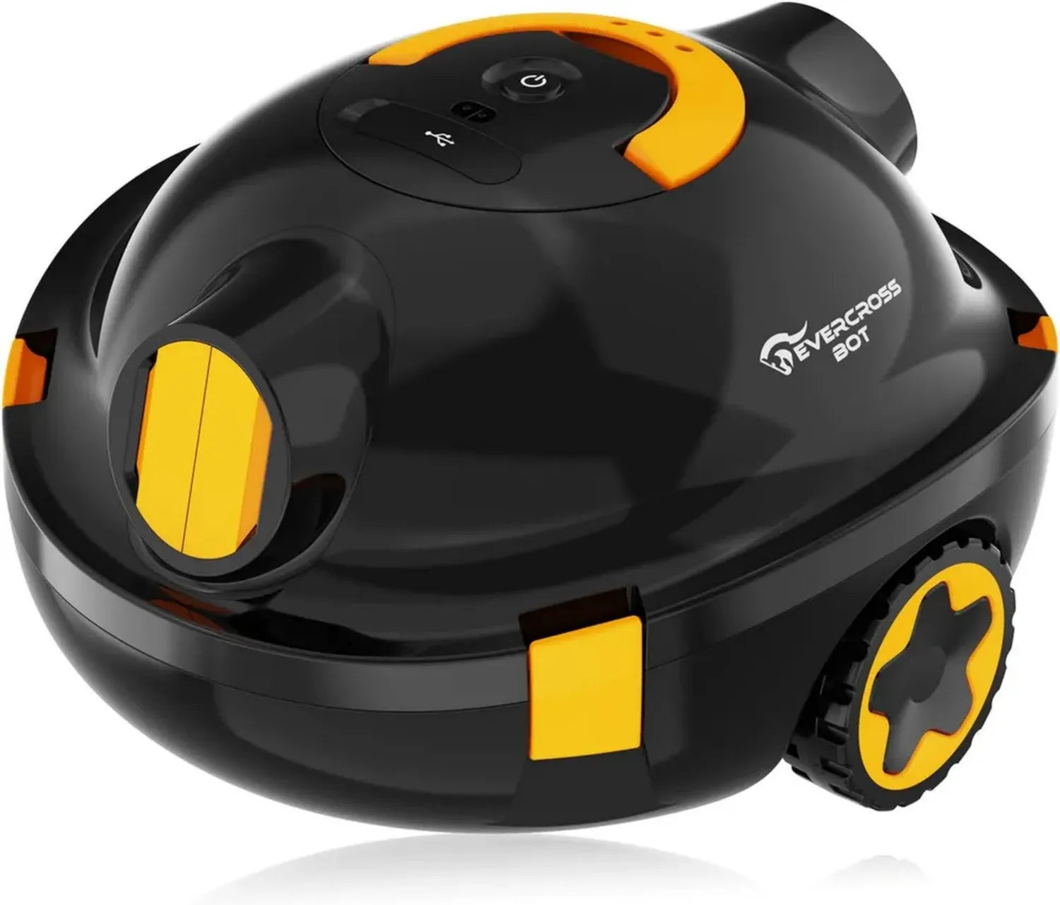 Kabelloser Poolroboter Y10 mit 100 Minuten Laufzeit, geeignet für 120 m² Pools, automatische Reinigung mit 180 μm Filter, Selbsteinparkfunktion (Schwarz)