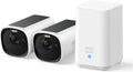 eufy Security eufyCam E40 Solar-2K-Kamera-Set mit Homebase 2, kabellos für Außenbereich, integriertes Solarpanel, MaxColor Nachtsicht, erweiterbarer Speicher, keine Abokosten