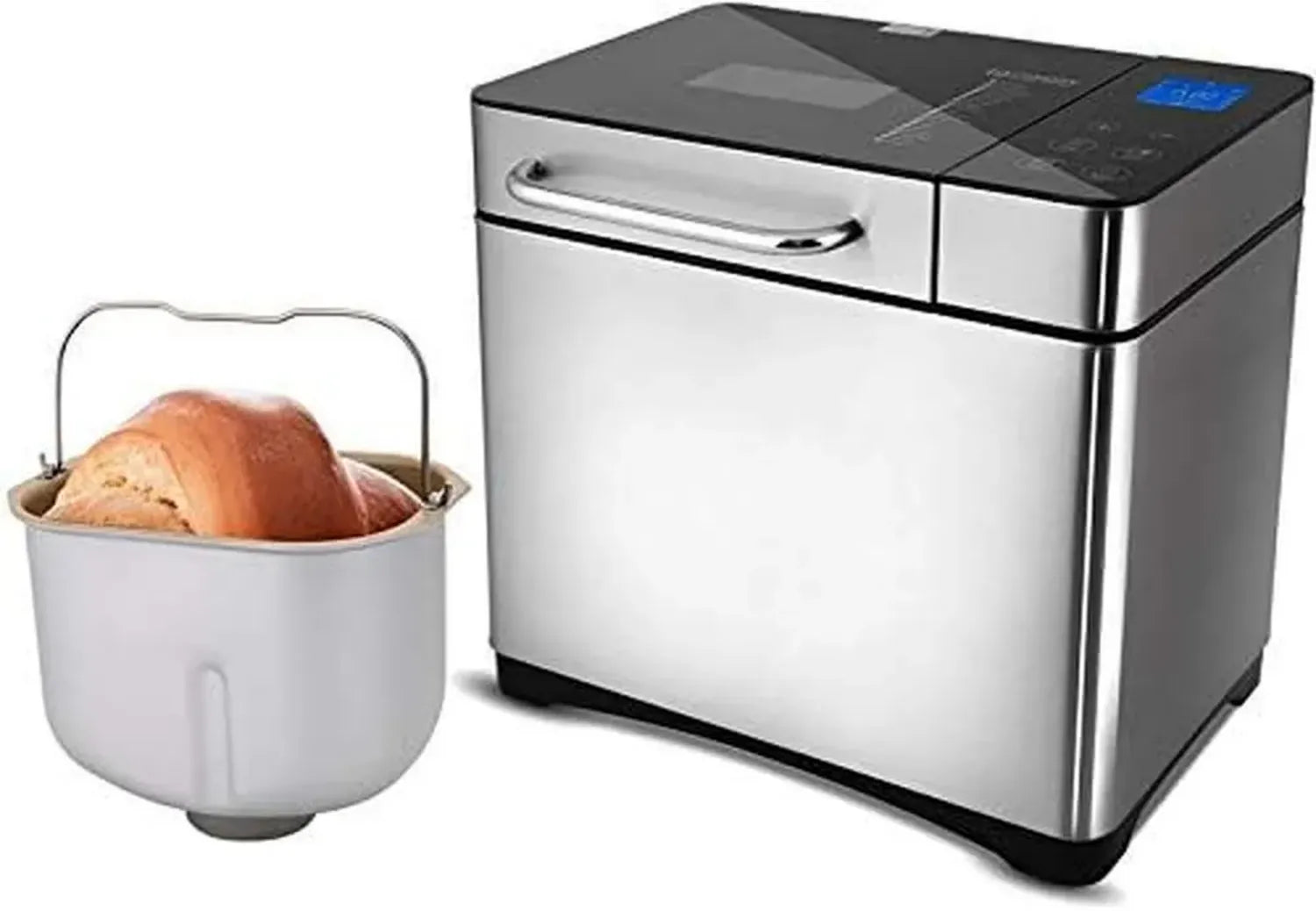 Coocheer Brotbackautomat, 19 Programme, Antihaft, 15-Stunden-Timer, Joghurtfunktion, blaue Beleuchtung